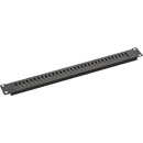 CANFORD RACKVENT Rack ventilation panel 1U, steel, slotted vertical, black painted