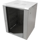 CANFORD ES4084518/G-T WALL RACK CABINET 18U, 450d, with glass door, grey