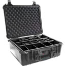 PELI 1550 PROTECTOR CASE Internal dimensions 473x360x196mm, with padded dividers, black