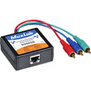 MUXLAB 500056 COMPONENT COMPOSITE VIDEO BALUN 3x male RCA, 1x female RCA, RJ45, male