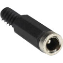 DC CONNECTOR Male cable, 2.5mm, 10mm shaft