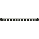 CANFORD TERMINATION PANEL KIT 1U 1x12 9-pin D-sub, unpopulated, black
