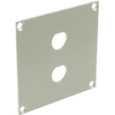CANFORD UNIVERSAL MODULAR CONNECTION PLATE 2x BNC, grey
