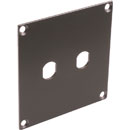 CANFORD UNIVERSAL MODULAR CONNECTION PLATE 2x F type, dark grey