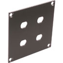 CANFORD UNIVERSAL MODULAR CONNECTION PLATE 4x ST fibre couplers, dark grey