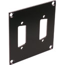 CANFORD UNIVERSAL MODULAR CONNECTION PLATE 2x D-sub15, black