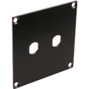 CANFORD UNIVERSAL MODULAR CONNECTION PLATE 2x F type, black
