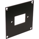 CANFORD UNIVERSAL MODULAR CONNECTION PLATE 1x IEC mains male, black