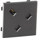 RPP EASYCLIP MODULE BKPE531 13A UK socket, angled, full module, black