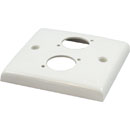 CANFORD PN2 CONNECTOR PLATE 1-gang, 2 mounting holes, plastic, convex