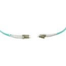 LC-LC MM DUPLEX OM3 50/125 Fibre patch cable 20m, aqua