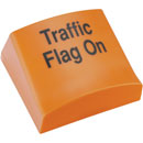 CANFORD ILLUMINATED SIGN Orange cover, Traffic flag on