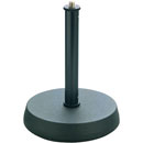 K&M 232 TABLE STAND Round cast-iron base, anti-vibration insert, 175mm height, black