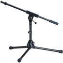 K&M 259/1 LOW LEVEL BOOM STAND Folding legs, 280mm, one-piece 525mm boom, die-cast base, black