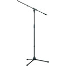 K&M 210/6 BOOM STAND Long folding legs, 925-1630mm, one-piece 805mm boom, die-cast base, black