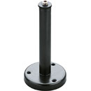 K&M 221 A TABLE MOUNT FLANGE Round steel base, 4mm cable entry hole, 150mm height, black