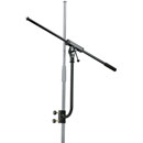 K&M 240/1 MICROPHONE BOOM ARM One-piece arm with clamp, T-bar lock, 605mm, black