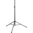 K&M 21420 LOUDSPEAKER STAND Floor, lightweight, folding legs, up to 12kg, 1375-2185mm, black