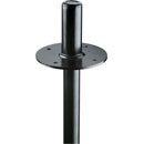 K&M 19665 FLANGE ADAPTER 25mm diameter stems, depth 78mm, flange diameter 105mm, black