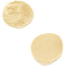 URSA STRAPS PLUSH CIRCLES MICROPHONE COVER Short fur, beige (pack of  9 Circles/30 Stickies)