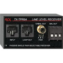 RDL TX-TPR6A FORMAT-A RECEIVER Passive, single pair, 1x RCA (phono), 1x balanced line output