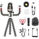 JOBY GORILLAPOD MOBILE VLOGGING KIT With GorillaPod, Beamo Mini LED, and Wavo Mobile