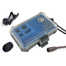 VOICE TECHNOLOGIES VT402B/O MINIATURE MICROPHONE Cased with accessories, black