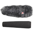 RYCOTE 055209 SGM FOAM WINDSHIELD With Windjammer, 24-25mm hole, 180mm long, for shotgun mic