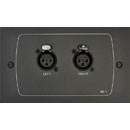 CLOUD BE-1B INPUT PLATE 2x XLR3F line in, balanced, black