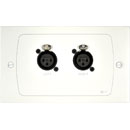 CLOUD BE-1W INPUT PLATE 2x XLR3F line in, balanced, white