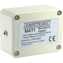 AMPETRONIC MAT1 MICROPHONE ADAPTER Electret, provides bias, phantom powered