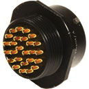 BAYONET-LOCK OB CONNECTOR 26 pin cable socket, with bayonet pins, black