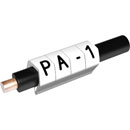PARTEX CABLE MARKERS PA1-200MBW.L Prefit, 2.5 - 5.0mm, letter L, black on white (pack of 200)