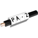 PARTEX CABLE MARKERS PA2-MBW.+ Prefit, 4.0 - 10.0mm, character +, black on white (pack of 100)