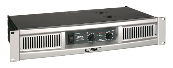 QSC GX3 POWER AMPLIFIER 2x 425W/4 Crossover, balanced inputs, Speakon