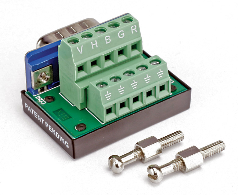 BTX CDSLIM15M DSUB HD 15 pin male, panel mount, screw terminal