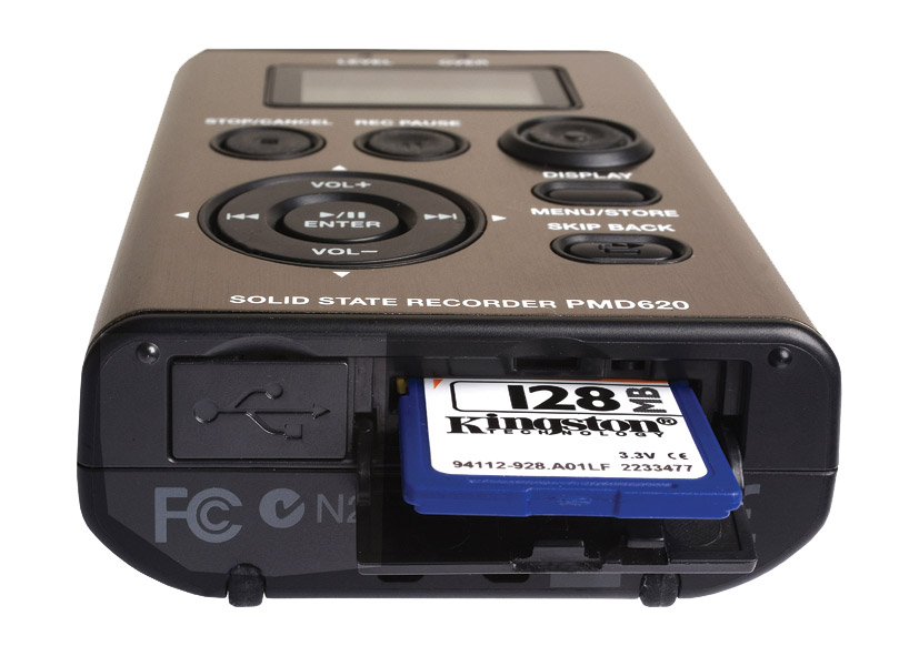 MARANTZ PMD 620 PORTABLE RECORDER For SD card, microphone in