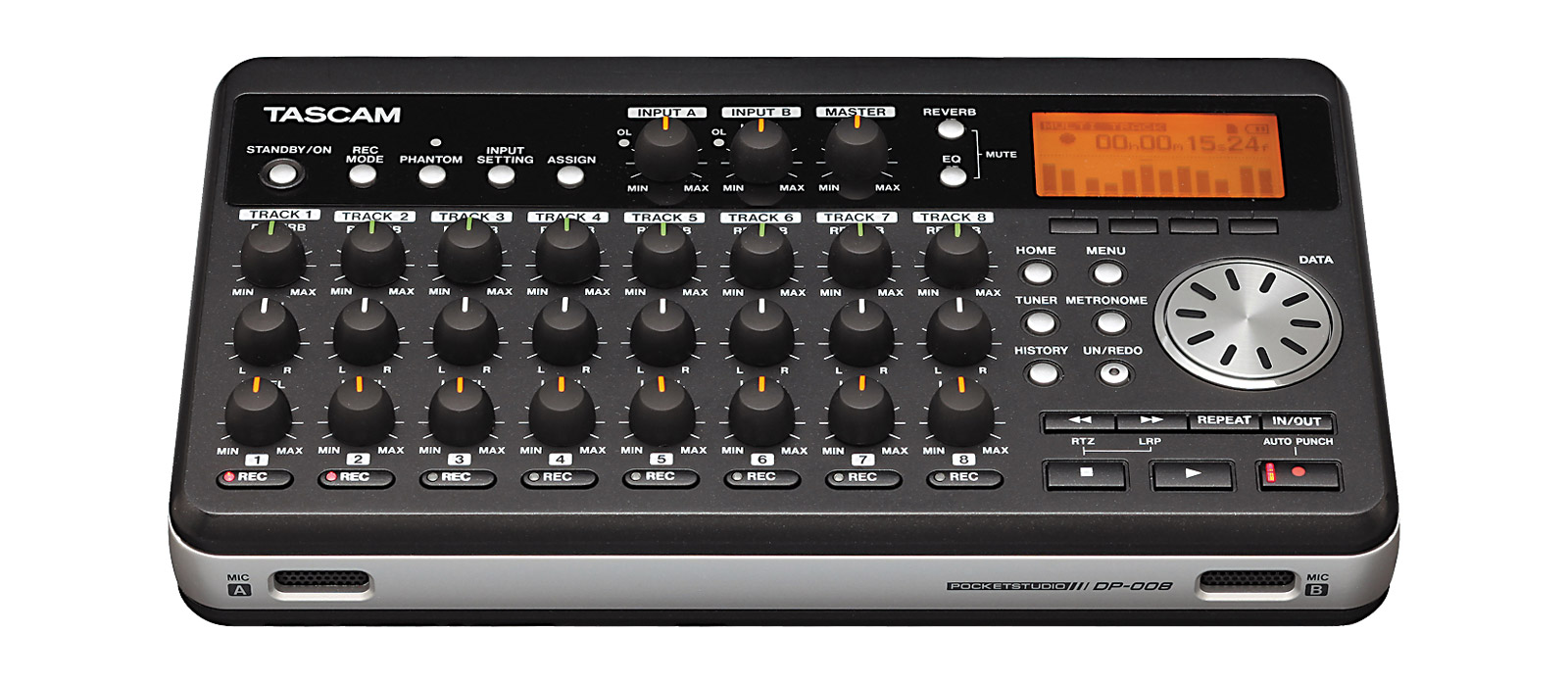 TASCAM DP008EX DIGITAL PORTASTUDIO RECORDER For SD/SDHC card, 8 track