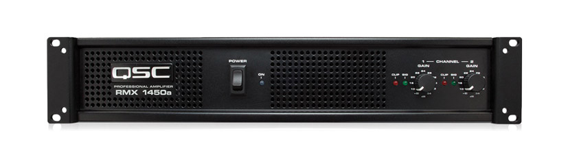 QSC RMX1450A POWER AMPLIFIER 2x 500W/4, LF filters, balanced inputs