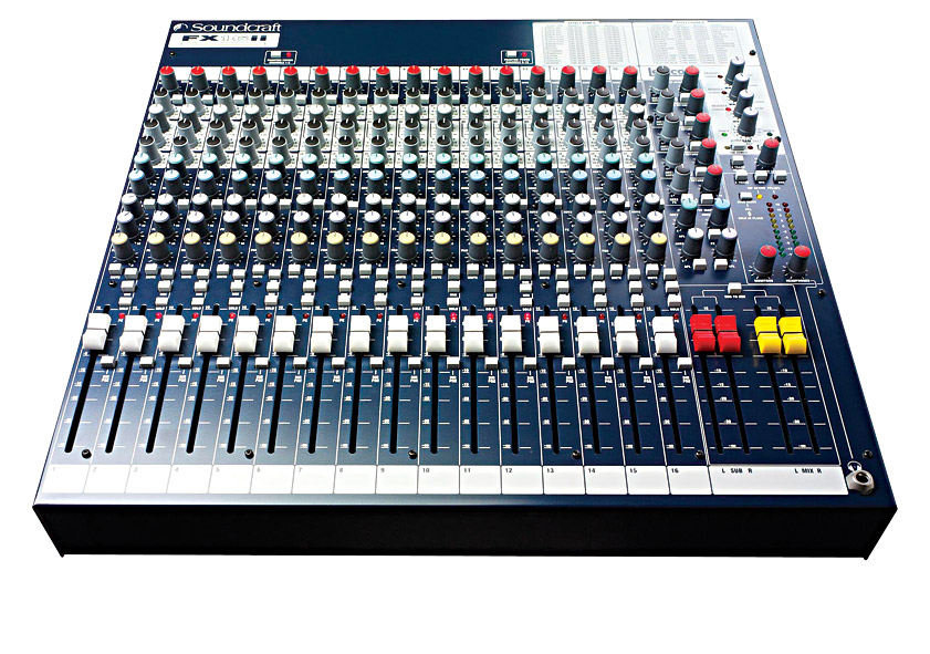 SOUNDCRAFT FX16ii MIXER 16 microphone / line inputs, 4 groups, digital