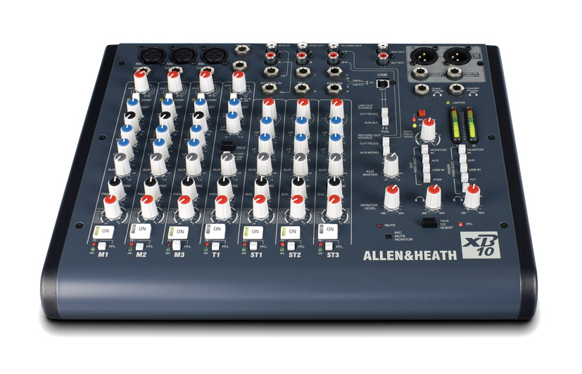 ALLEN & HEATH XB10 BROADCAST MIXER 3x mic/line, 1x phone, 3x stereo in