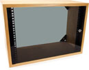 CANFORD ES4142508/O AV WALL CABINET 8U, acrylic door, 250mm deep, Oak