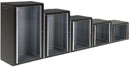 LANDE PROLINE PR07U6045-BL WALL RACK CABINET 7U, 450d, with glass door, black