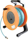 CANFORD CDP266SDVLT CABLE DRUM ASSEMBLY With 1x BNC female on drum, 50m SDV-L turquoise to BNC male