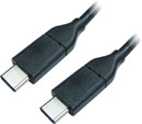 USB CABLE 3.1, Type C male - Type C male, 1 metre, black