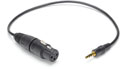 CANFORD CABLE 3FXXB-3.5mm 3-pole jack plug, straight, 250mm, camera mic input
