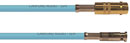 CANFORD CABLE Micro BNC male - BNC female, 12G 4K UHD, 150mm, turquoise