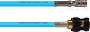 CANFORD CABLE DIN 1.0/2.3 male - BNC male, 12G 4K UHD, 150mm, turquoise