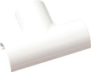 D-LINE FLET2010W 1/2-ROUND CLIP-OVER EQUAL TEE, For 20 x 10mm trunking, white