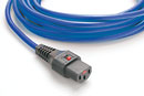 IEC-LOCK AC MAINS POWER CORDSET IEC-Lock C13 female - IEC C14 male, 2 metres, blue